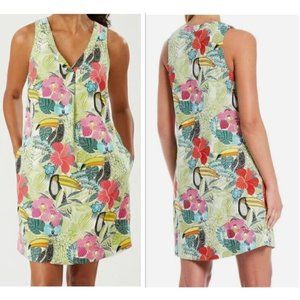 NWT Tommy Bahama If One Can Toucan Dress Womens sz S Tropical Hawaiian NEW